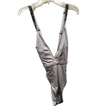 Victoria Secrets Bathing/ Swim/ Body Suite Size Large Silver and Gray - £25.16 GBP