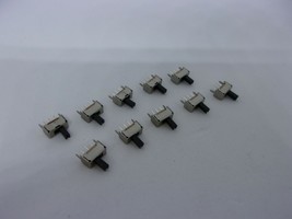 10Pcs Pack On Off Mini Slide Switch 1P2T SPDT 3 Pin Toggle Button SS12D07VG4 5mm - £9.18 GBP