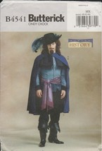 Butterick 4541 Making History 3 Musketeers Costume Pattern Size 40 42 44... - $24.49