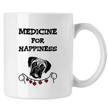 Funny Dog Mug, Dog Breeds Puppies Mug, Medicine For Happiness Mug - £13.48 GBP