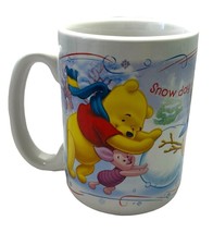 Winnie the Pooh Coffee Cup Snow Day Disney Mug Tigger Eeyore Piglet Winter - £16.88 GBP