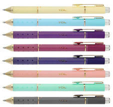 8 TUL Retractable Gel Pens, Medium Point, 0.8 mm, Assorted Metallic Inks... - £13.76 GBP