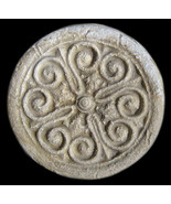 Ancient Celtic Round Decorative Backsplash Sculpture Relief Tile - £15.45 GBP