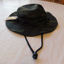 Quiksilver Men&#39;s Bucket Hat fishing adult sun hat cap Green Camo Size L/XL NWT - £19.02 GBP