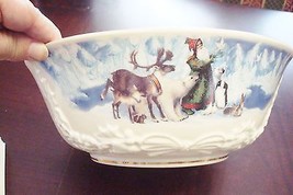 Vintage Lenox Fine China Bowl, by Lynn Bywaters, &quot;Santa Gift of Peace&quot;[11] - £51.25 GBP
