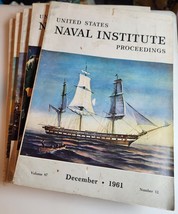 United States Naval Institute Proceedings Magazines 1961 Lot of 5 Militaria - £22.83 GBP