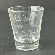 Calvert Reserve B Whiskey Embossed Vintage Shot Glass - £6.99 GBP