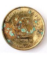 1976 Bicentennial Dedham Maine Coin Brass First Settled 1810 New England... - €34,31 EUR