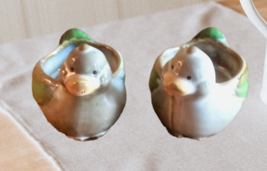 Vintage Pair of Duck Ceramic Tea Light Animal Candle Holders - £14.37 GBP
