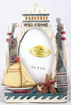 Rustic Nautical Lighthouse Photo Frame – Coastal Beach 4x6 Picture Holde... - $16.96