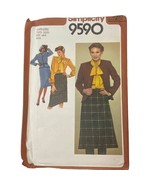 1980 Simplicity 9590 Misses Skirt Blouse Jacket 6 - 8 Wool Linen Cotton ... - £7.76 GBP