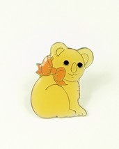 Teddy Koala Bear Pink Bow Vintage Pin Hat Tac Backpack Flair Cute Cuddly - $4.89