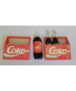 Vintage Coca Cola Coke Mini Bottle Plastic Refrigerator Magnets Soda Lot... - $16.32 CAD