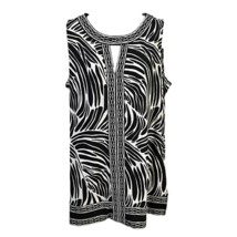 Dana Buchman Womens Shift Dress Multicolor Abstract Stretch Sleeveless Keyhole L - £20.49 GBP