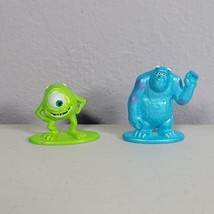 Disney Pixar Nano Metalfigs Sulley &amp; Mike Wazowski Figures 100% Die-Cast 2017 - £9.80 GBP