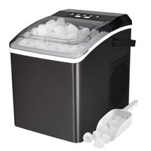 Koolatron Portable Countertop Ice Maker 26 lbs/24Hrs Black Stainless Ste... - $172.85