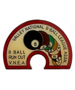 x7 Valley National 8-Ball Run Out Rainbow VNEA Pinbacks Pin Pool Billiards - £9.71 GBP