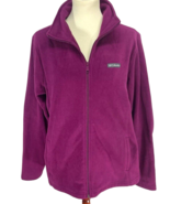 Womens Columbia Fleece Full Zip Jacket Magenta Purple Nice Shape Soft Si... - £19.19 GBP