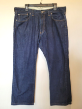 Lands’ End Canvas Denim Blue Jeans  Straight Leg Size 38 X 28 - $12.30