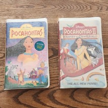 Pocahontas VHS Disney Masterpiece Collection Kids Cartoon Movie Lot Of 2 1996 - £15.65 GBP