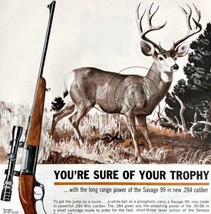 Savage Arms Model 3833 3-8x Scope 1964 Advertisement Hunting Buck Rifle DWEE13 - £27.32 GBP