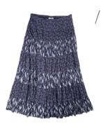 Style &amp; Co Pull On Skirt Womens size Large Tiered Flared Lined Navy Blue - £17.36 GBP