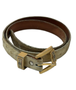 Vtg Milan Italy Versace Medusa Ostrich Belt Brass Leather Western Cowboy... - $2,502.04 MXN