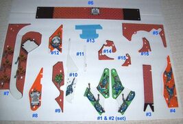 Big Guns Pinball Playfield Plastic Shields 1987 Original NOS Select From... - $10.52+