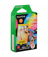 Fujifilm Instax Mini Rainbow Instant Film 10 Photos For Mini 90 8 25 7S ... - £5.42 GBP