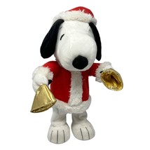 Hallmark Peanuts Snoopy Christmas Plush With Golden Bells 2010 READ - £13.34 GBP