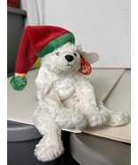 TY Beanie Baby SNOWDRIFT Polar Bear Plush Toy Plushie Teddy Christmas  - £12.00 GBP
