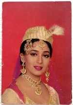 Bollywood acteur indien danseur Madhuri Dixit rare ancienne carte postal... - £15.69 GBP