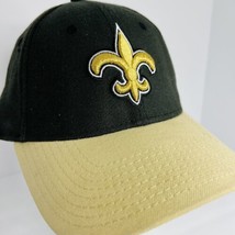 New Orleans Saints 3D logo Fitted Baseball Hat Cap Fleur De Lis New Era 39thirty - £40.08 GBP