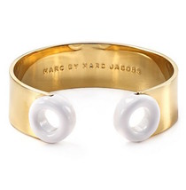 Marc Jacobs Bracelet Peep Hole Cuff Bangle White NEW - £45.41 GBP