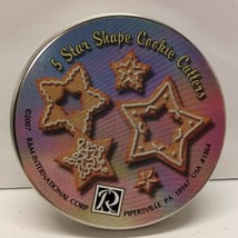 Five Star Shaped Cookie Cutters R&amp;M International Corporation 2007  - $6.89