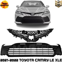 Front Bumper Grille Assembly &amp; Lower Grille Kit For 2021-2022 Toyota Camry - £303.61 GBP