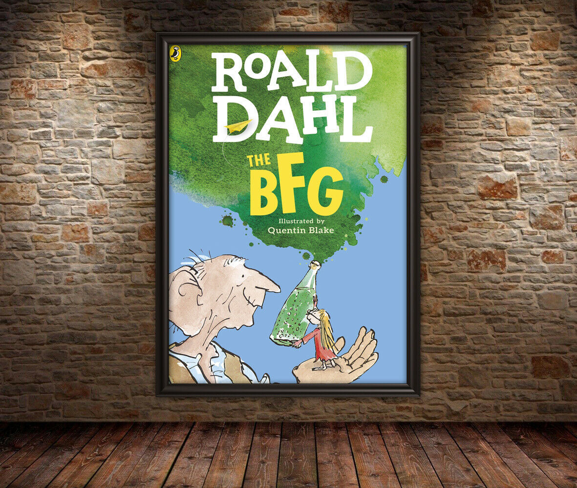 THE BFG Book Poster - Roald Dahl Wall Art Deco - Big Friendly Giant Wall... - $4.81