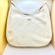 Kate Spade Hobo Bag Pebbled Leather Satchel Shoulder Bag White Cream Ivory - £20.25 GBP