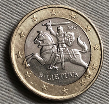 Lithuanian coin 1€ 2015 (MBC)* - £9.59 GBP