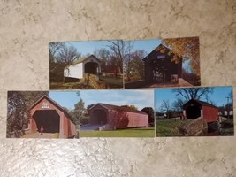 Vintage Lot Of 5 Various Covered Bridge Postcards Bucks County Pennsylvania - £5.41 GBP
