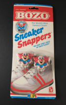Vintage 1988 Bozo The Clown SNEAKER SNAPPERS Collectible Shoelace Clips ... - $39.95