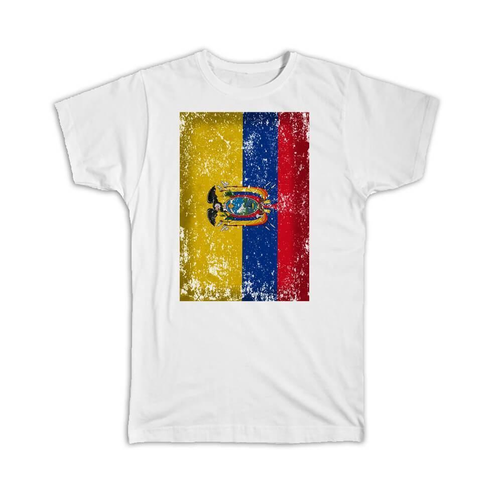 Ecuador : Gift T-Shirt Flag Retro Artistic Ecuadorian Expat Country Item image 5