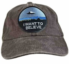 I Want To Believe Adjustable Curved Bill Strap Back Dad Hat Baseball Cap - £10.72 GBP