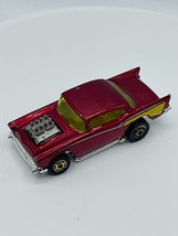 Vintage Hot Wheels &#39;57 CHEVY Bel Air Hot Ones Red w/Gold Wheels 1976 - £5.97 GBP