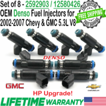 OEM Denso x8 HP Upgrade Fuel Injectors for 2002-2006 GMC Yukon XL 1500 5.3L V8 - £155.54 GBP