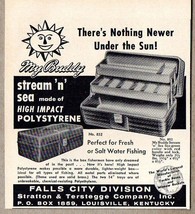 1958 Print Ad My Buddy Stream Sea Fishing Tackle Boxes Falls City Louisville,KY - £8.55 GBP