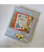 Bucilla 45795 Cute &amp; Cuddly Bears Birth Record Counted Cross Stitch Kit New - $271.88 MXN