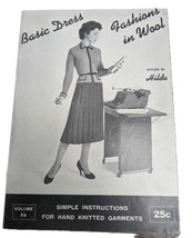 1950s Vintage Knitting Pattern Book Hilde 86 Basic Dress Fashions in Wool - $19.99