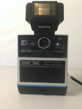  Kodak Vintage EK6 Instant Black Camera With Keystone Model 600 Colorburst Flash - £7.80 GBP