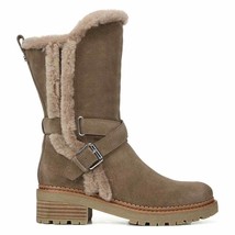 Sam Edelman Women Faux Fur Lined Riding Boots Jailyn Size US 6 Taupe Suede - £46.69 GBP